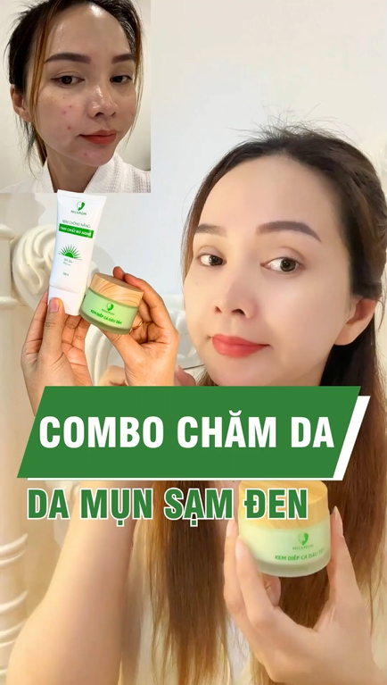 Combo Kem Diếp Cá & Kem Chống Nắng – Bộ Đôi Dưỡng Da Hoàn Hảo